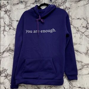 Purple "you are enough." Hoodie